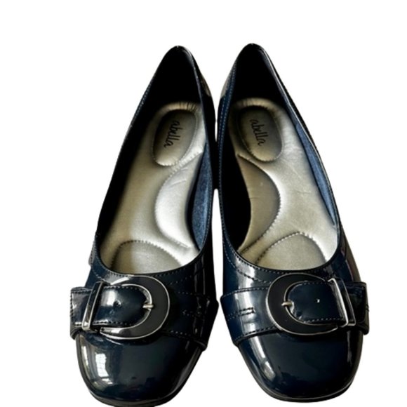 Abella Winda Vegan Flat - Navy Patent - 8.5 - Picture 2 of 11